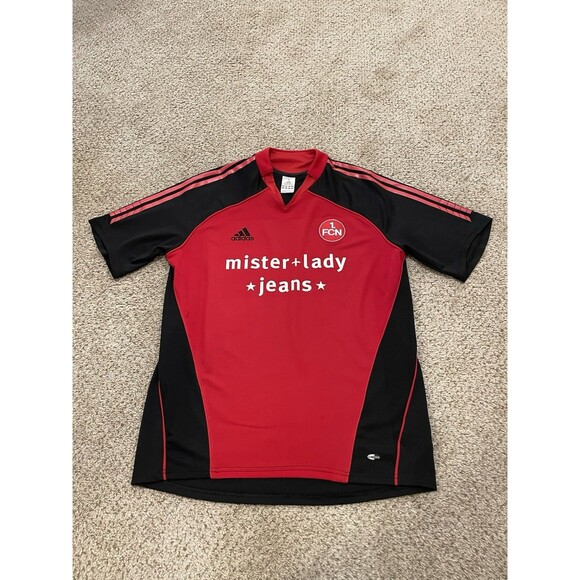 Vintage Adidas FC Nuremberg football soccer jersey Men’s Size Large